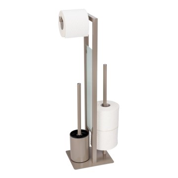 WENKO 25553100 - WC-borste RIVALTA 18x70 cm beige/svart
