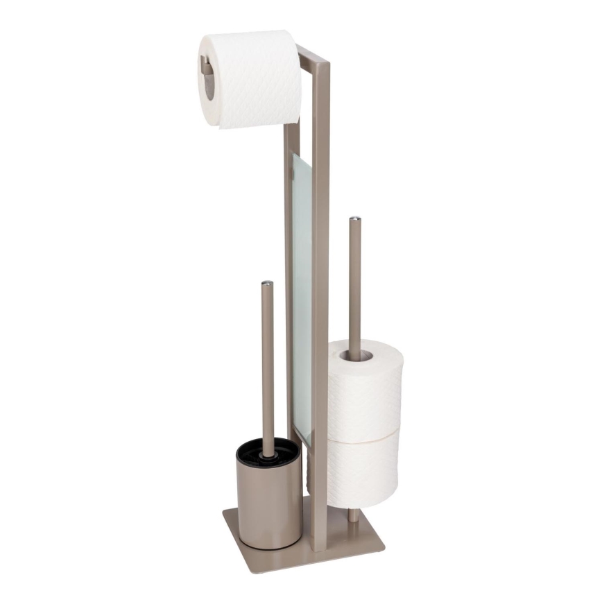 WENKO 25553100 - WC-borste RIVALTA 18x70 cm beige/svart
