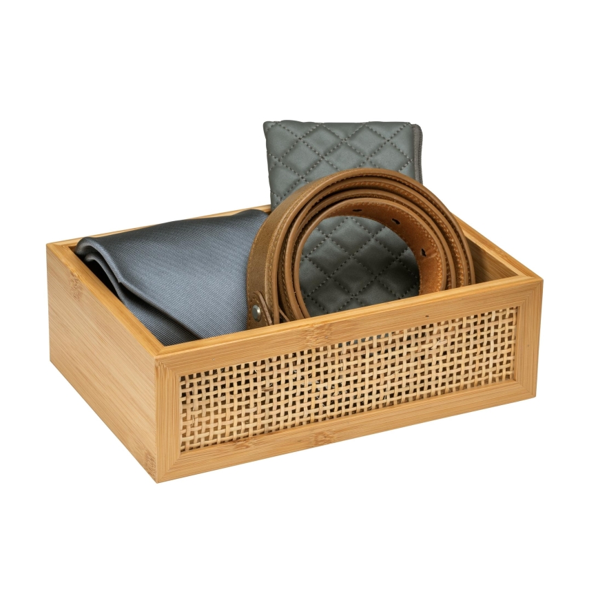 WENKO 25602100 - ALLEGRE badkarsbricka 22x15 cm, brun