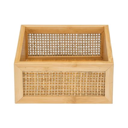 WENKO 25602100 - ALLEGRE badkarsbricka 22x15 cm, brun