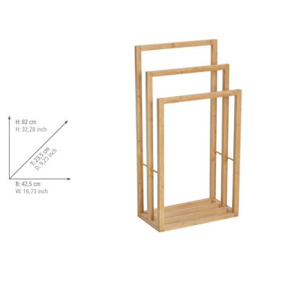 WENKO 25629100 - Handdukshållare BAMBUSA 42,5x82 cm brun