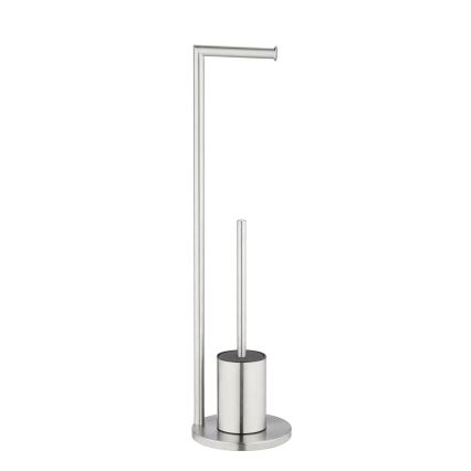 WENKO 25676100 - WC-set FERLA 18x69,5 cm rostfritt stål/satin