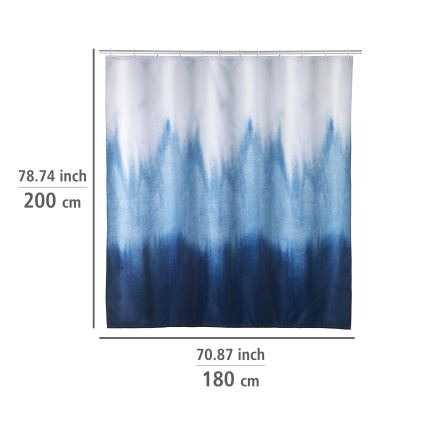 WENKO 25745100 - Duschdraperi ALARA 180x200 cm flerfärgat