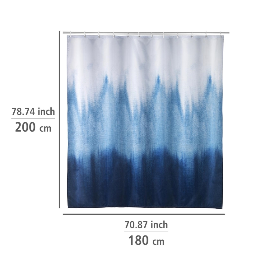 WENKO 25745100 - Duschdraperi ALARA 180x200 cm flerfärgat