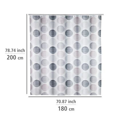 WENKO 25750100 - Duschdraperi 180x200 cm flerfärgat