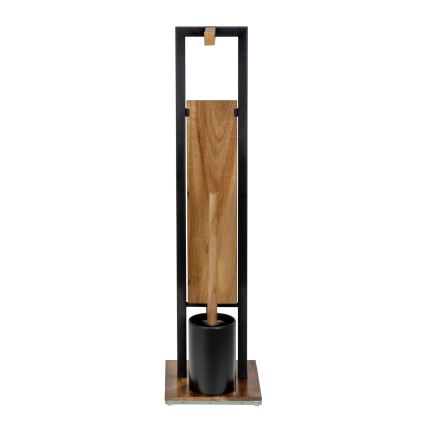 WENKO 25784100 - WC-set RIVALTA 18x70 cm brun/svart