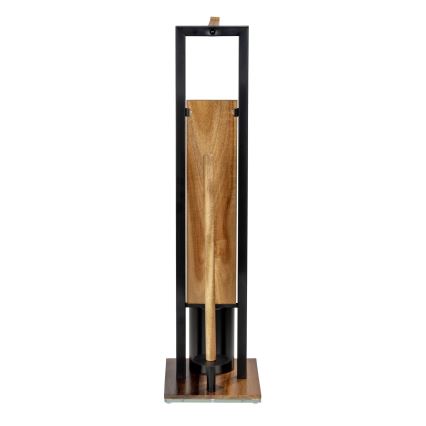 WENKO 25784100 - WC-set RIVALTA 18x70 cm brun/svart