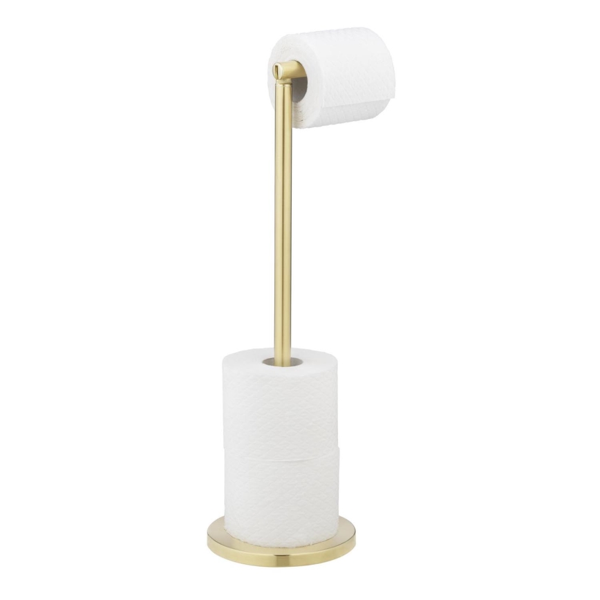 WENKO 25791100 - Toalettpappershållare 21x55 cm guld/silver