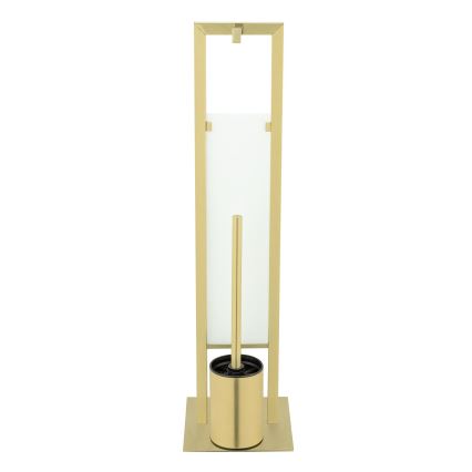 WENKO 26034100 - WC-set RIVALTA 18x70 cm rostfritt stål/guld/vit/svart