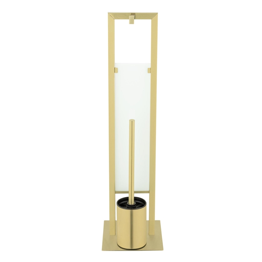 WENKO 26034100 - WC-set RIVALTA 18x70 cm rostfritt stål/guld/vit/svart