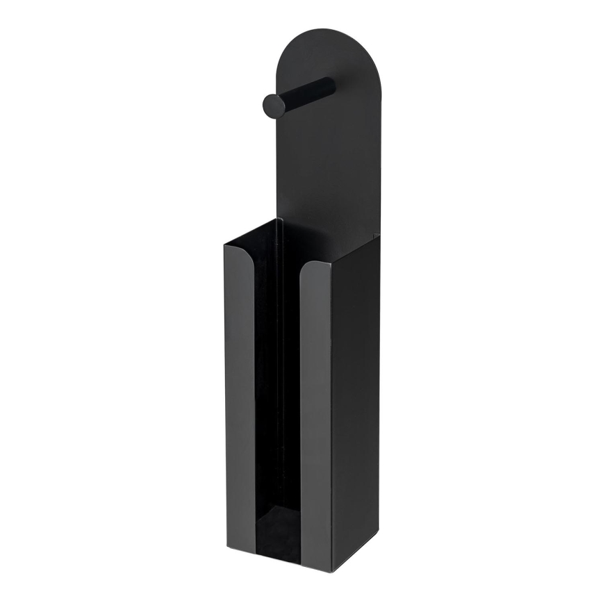 WENKO 26059100 - Rullhållare AGIRA 12x54 cm svart