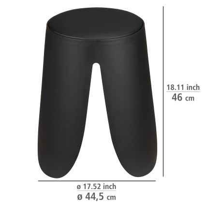 WENKO 26087100 - Pall COMISO 44,5x46 cm svart