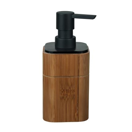 WENKO 26102100 - Tvåldispenser SERRO 7,5x16,5 cm brun/svart