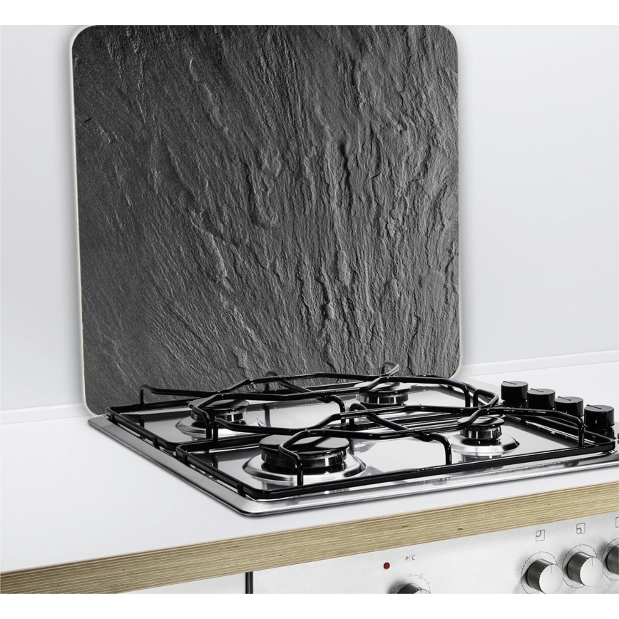 WENKO 2712984500 - Täckplatta ABDECKPLATTE - NEUTRAL 56x50 cm svart/transparent