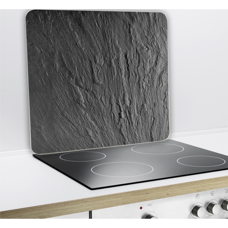 WENKO 2712984500 - Täckplatta ABDECKPLATTE - NEUTRAL 56x50 cm svart/transparent