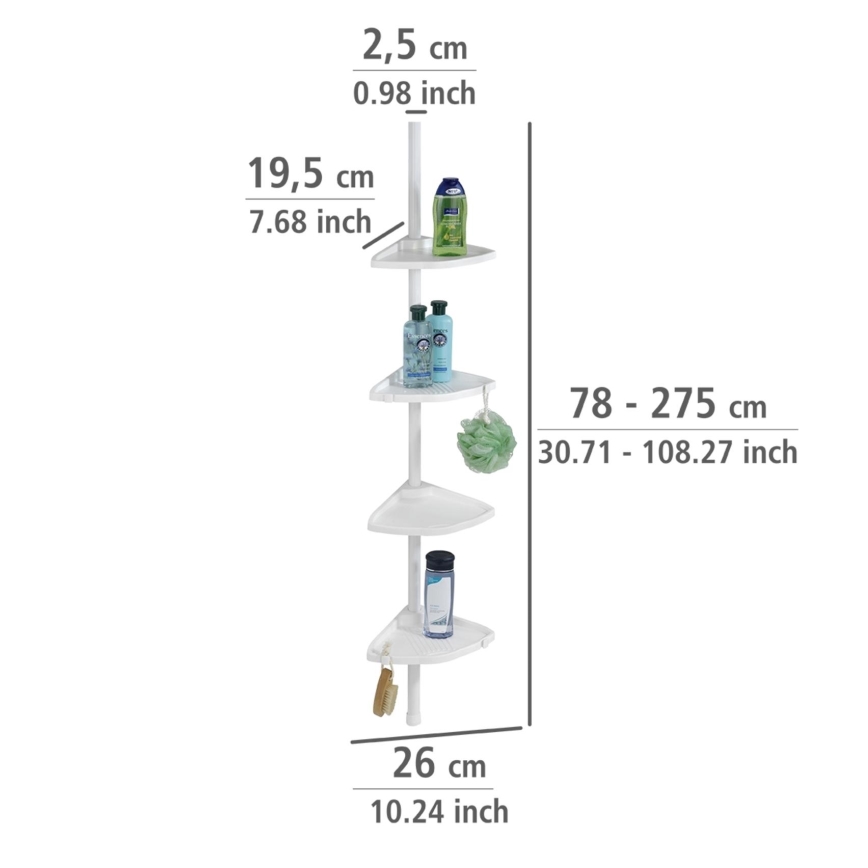 WENKO 3201010100 - Hörnprofil COMPACT 26x195 cm vit