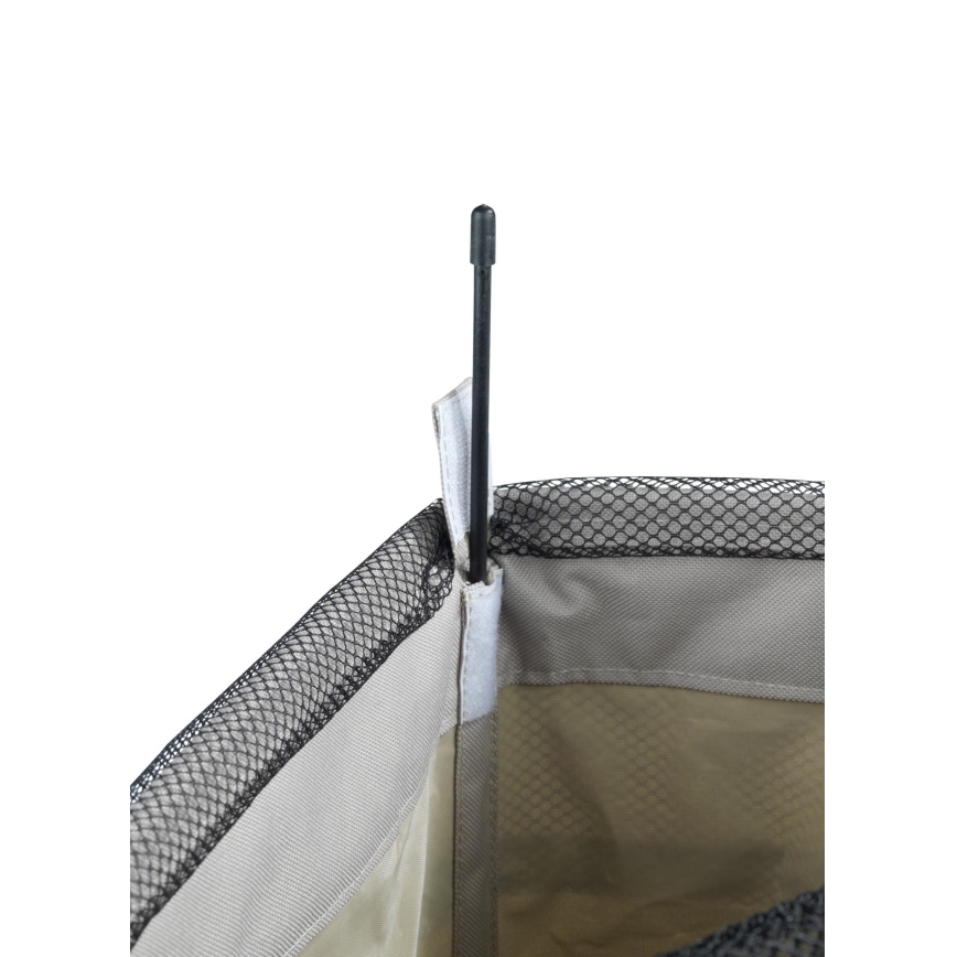 WENKO 3450117100 - Tvättkorg CORNO 18,5x60 cm beige/svart