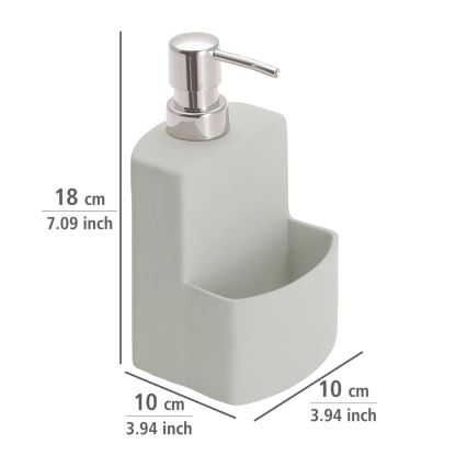 WENKO 3620116100 - Tvålpump FESTIVAL 10x18 cm grå