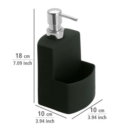 WENKO 3620117800 - Tvålpump FESTIVAL 10x18 cm svart