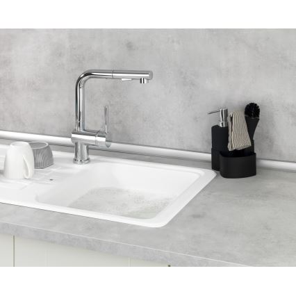 WENKO 3620127800 - Rengöringsset EMPIRE 11x19 cm svart/silver