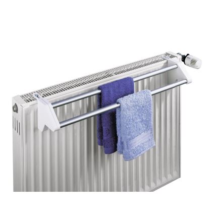 WENKO 3702100 - Handdukshängare 13x11,5 cm silver/vit