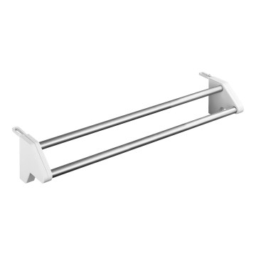 WENKO 3703100 - Torkställ TWIN 60x13 cm silver/vit