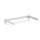 WENKO 3770013100 - Torkställ BUTTERFLY 70x13,5 cm silver/vit