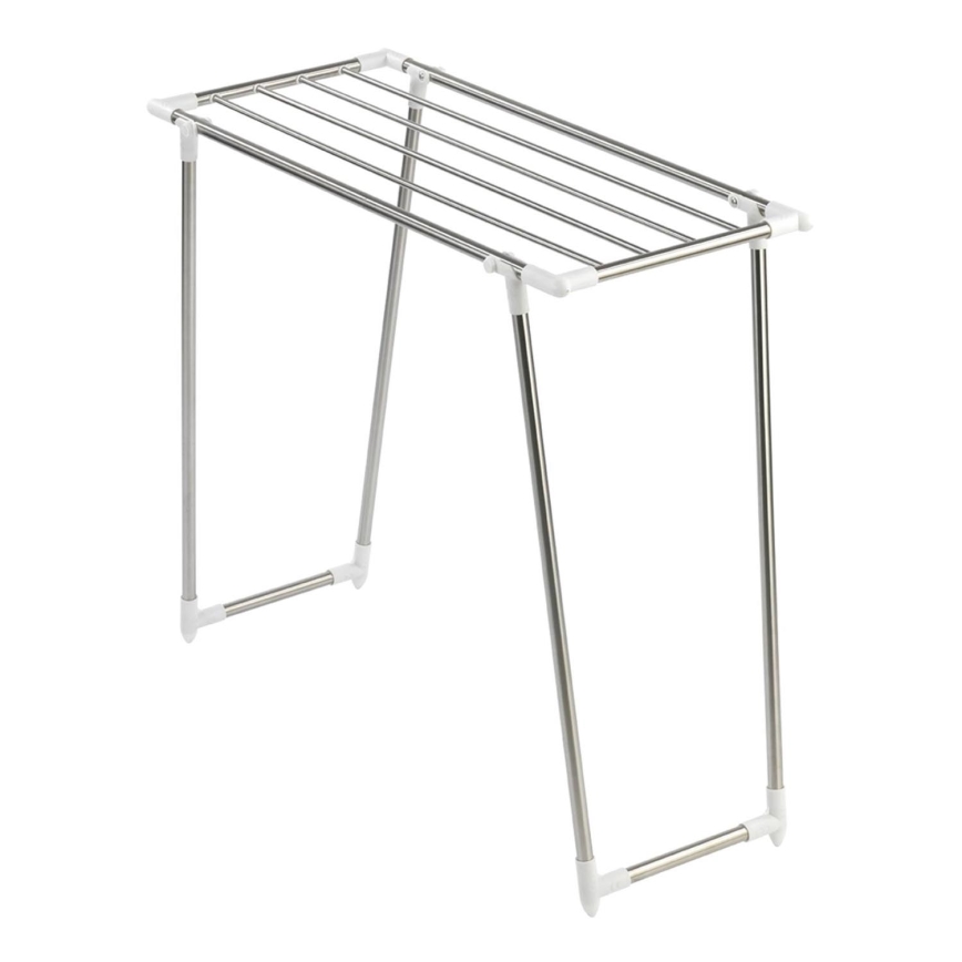 WENKO 3774020100 - Torkställ PROFI SINGLE 87x79 cm rostfritt stål/silver/vit
