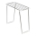 WENKO 3774020100 - Torkställ PROFI SINGLE 87x79 cm rostfritt stål/silver/vit