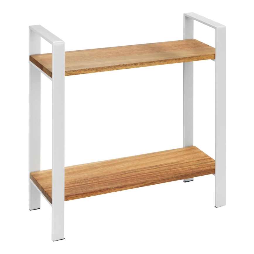 WENKO 53024100 - Hylla LOUISA 32x33 cm vit/brun