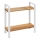 WENKO 53024100 - Hylla LOUISA 32x33 cm vit/brun