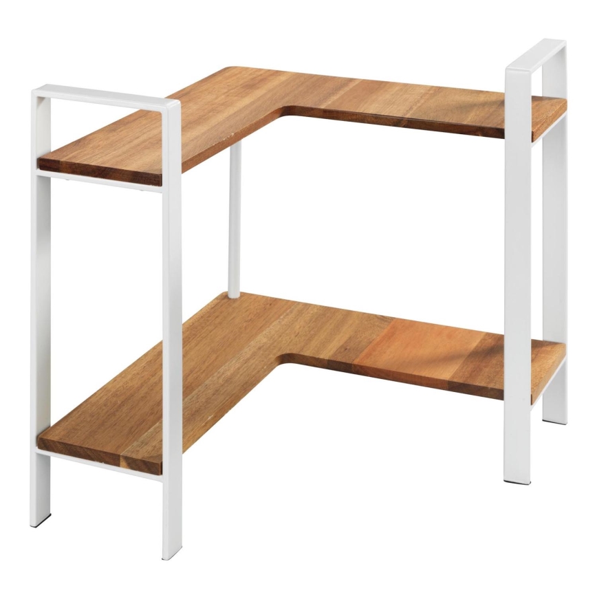 WENKO 53025100 - Hylla LOUISA 30x33 cm vit/brun