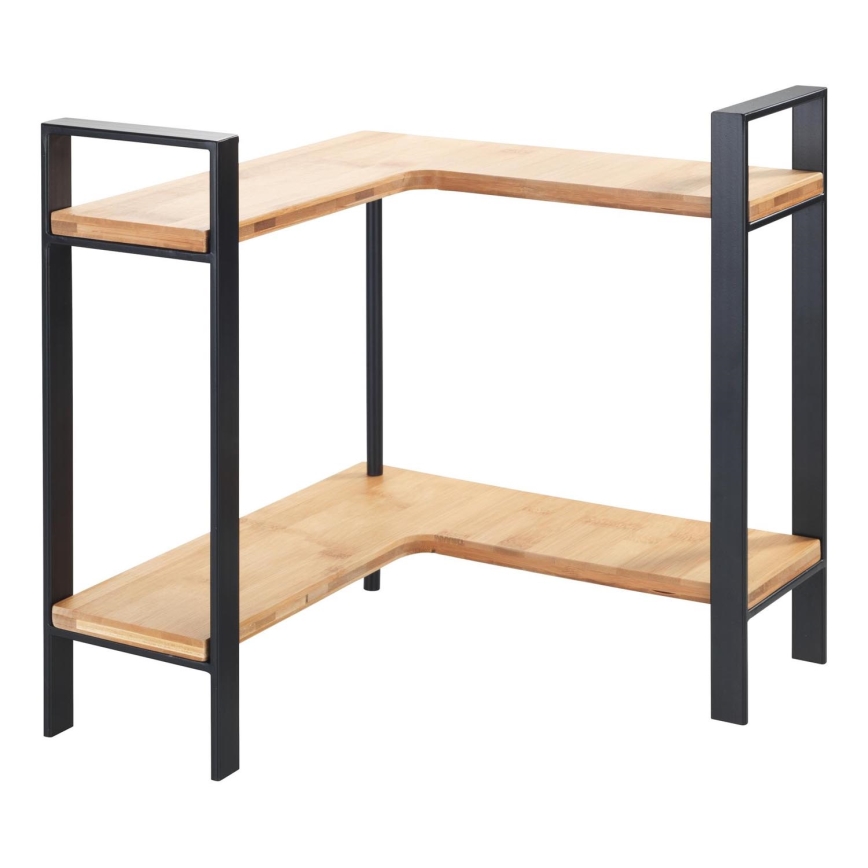 WENKO 53028100 - Hylla LOU 30x33 cm svart/brun