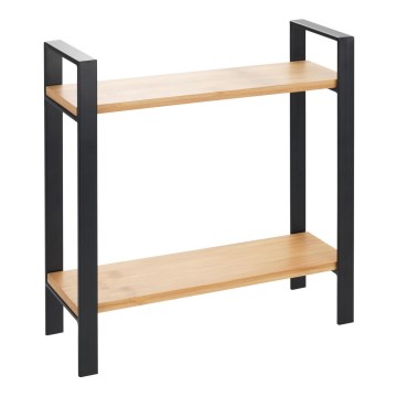 WENKO 53029100 - Hylla LOU 32x33 cm svart/brun