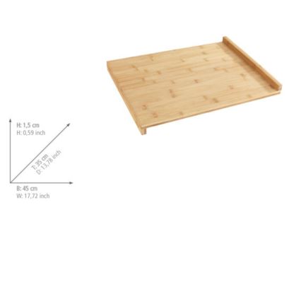 WENKO 53033100 - Skärbräda 45 x 35 cm, brun