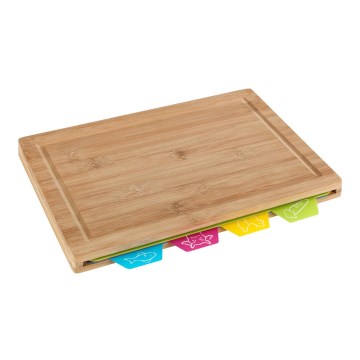 WENKO 53064100 - Skärbräda 32,5x22,5 cm brun/flerfärgad