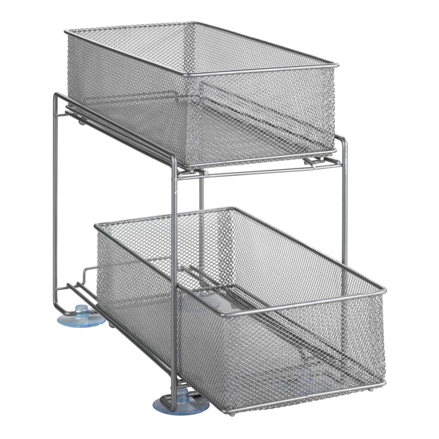 WENKO 53140800 - Hylla GIOMA 35x33,5 cm silver