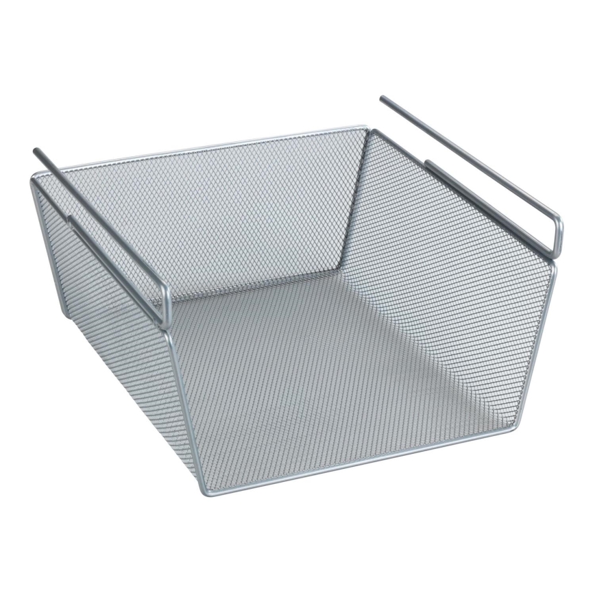 WENKO 53142100 - Korg 27,5 x 28 cm, silverfärgad