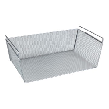 WENKO 53143100 - Korg 49x28 cm, silverfärgad
