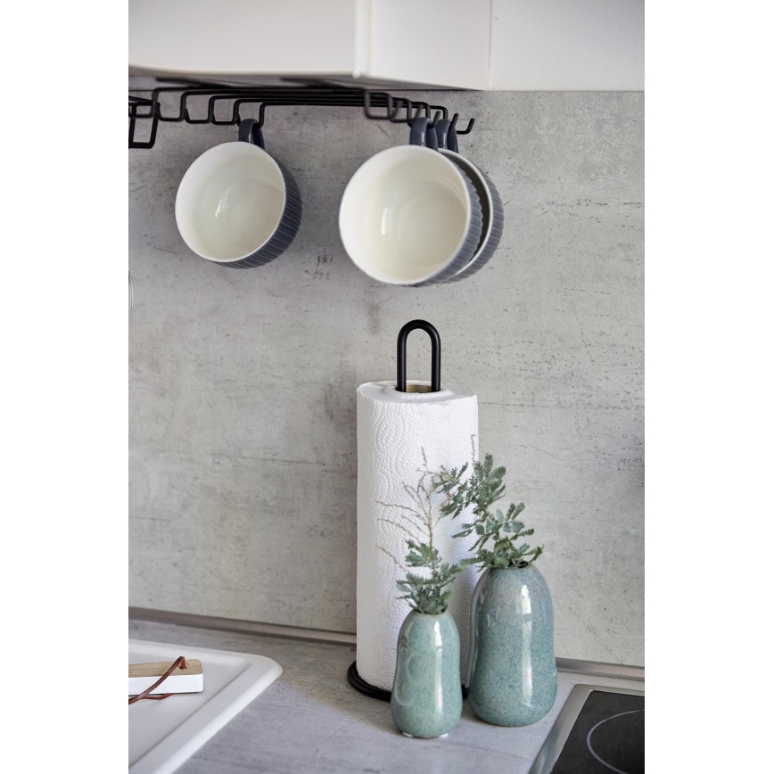 WENKO 53256100 - Kökshanddukshållare 12,5x32,5 cm svart