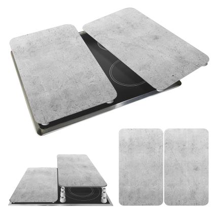 WENKO 53906100 - Hällskydd till spishäll 30x52 cm grå/klar