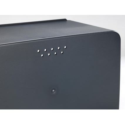 WENKO 54098100 - Brödlåda KUBO 35x26,5 cm svart/brun