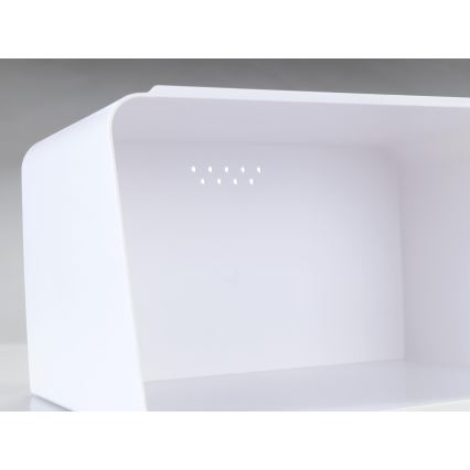 WENKO 54099100 - Brödlåda KUBO 35x26,5 cm vit/brun
