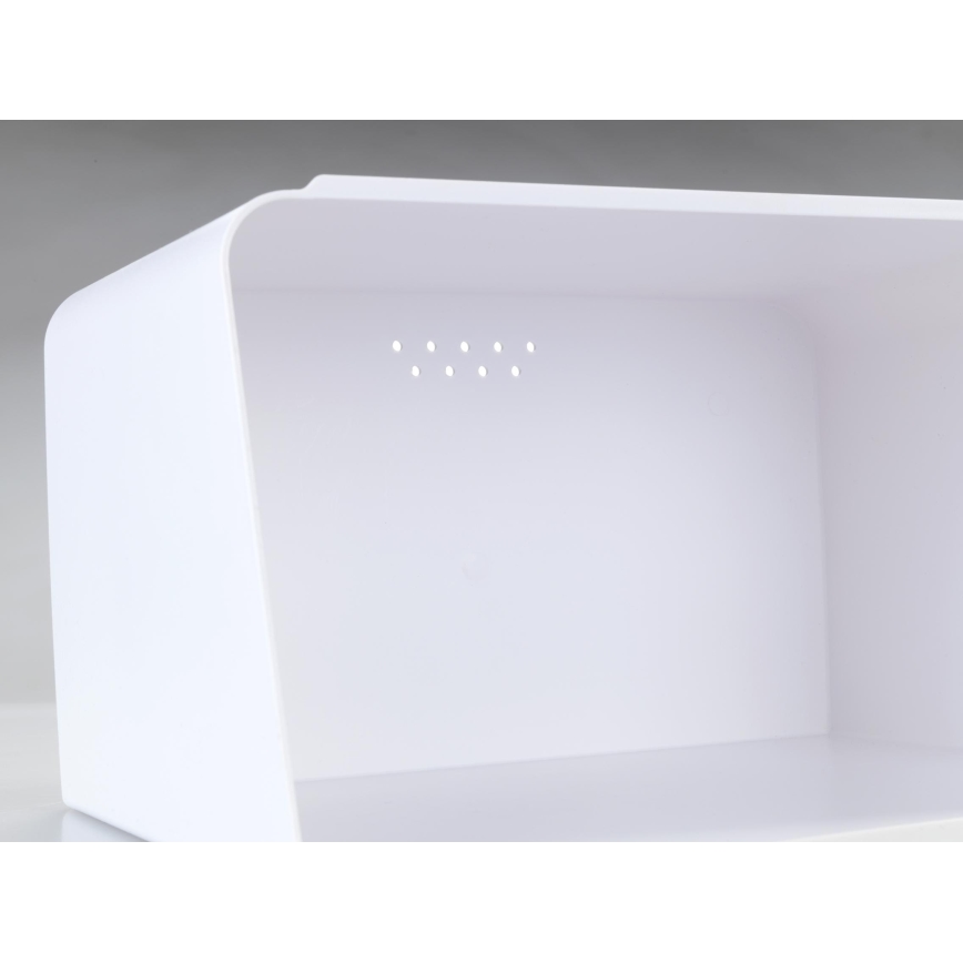 WENKO 54099100 - Brödlåda KUBO 35x26,5 cm vit/brun