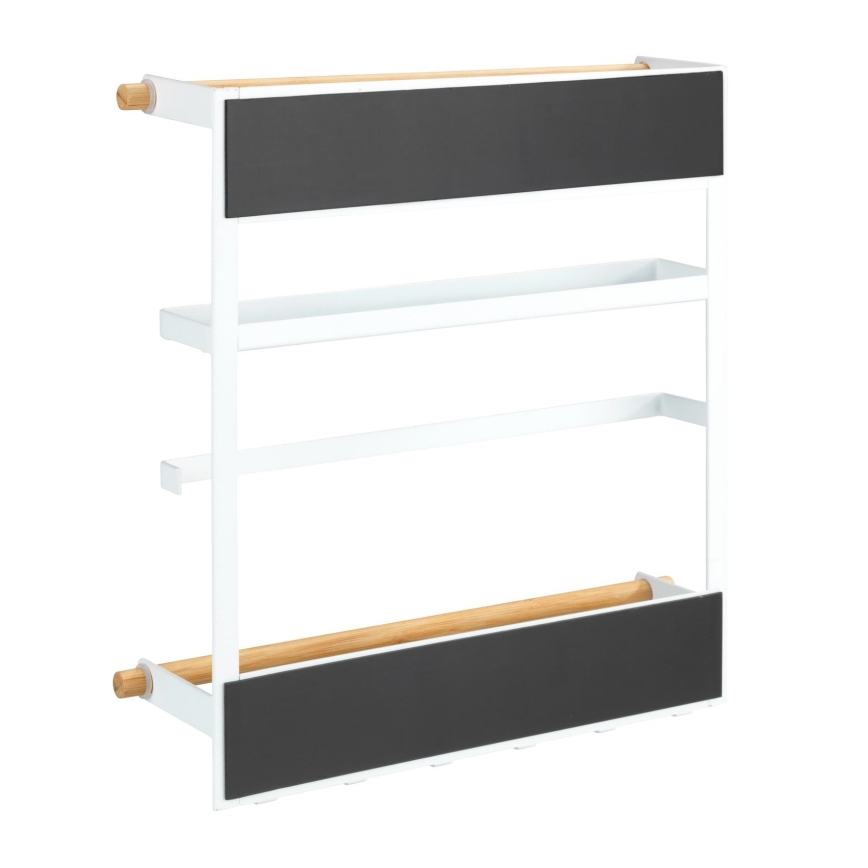 WENKO 54113100 - Organiserare MAGNA 33x34 cm vit/brun/svart