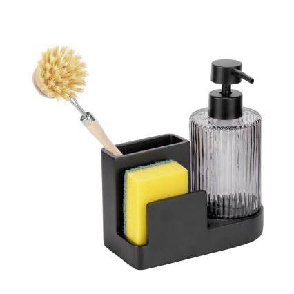 WENKO 54654100 - Förvaringsorganiserare PINA 16x17 cm svart