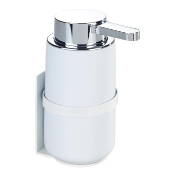 WENKO 54655100 - Tvålpump WOYA 250 ml vit/blank krom