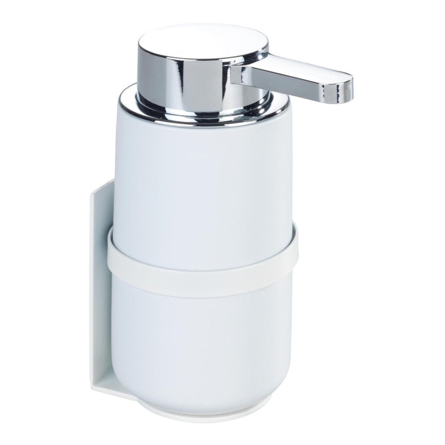 WENKO 54655100 - Tvålpump WOYA 250 ml vit/blank krom