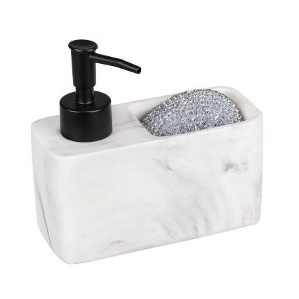 WENKO 54668100 - Tvåldispenser RESA 14,5x14,3 cm vit/svart