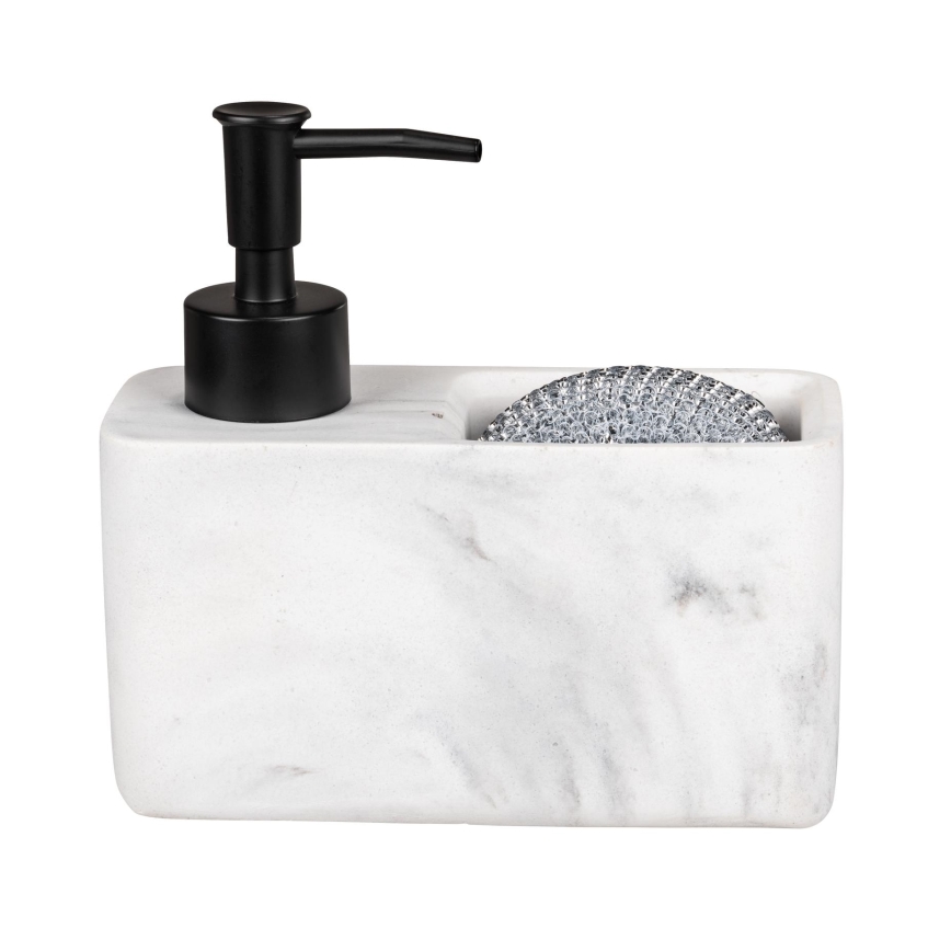 WENKO 54668100 - Tvåldispenser RESA 14,5x14,3 cm vit/svart